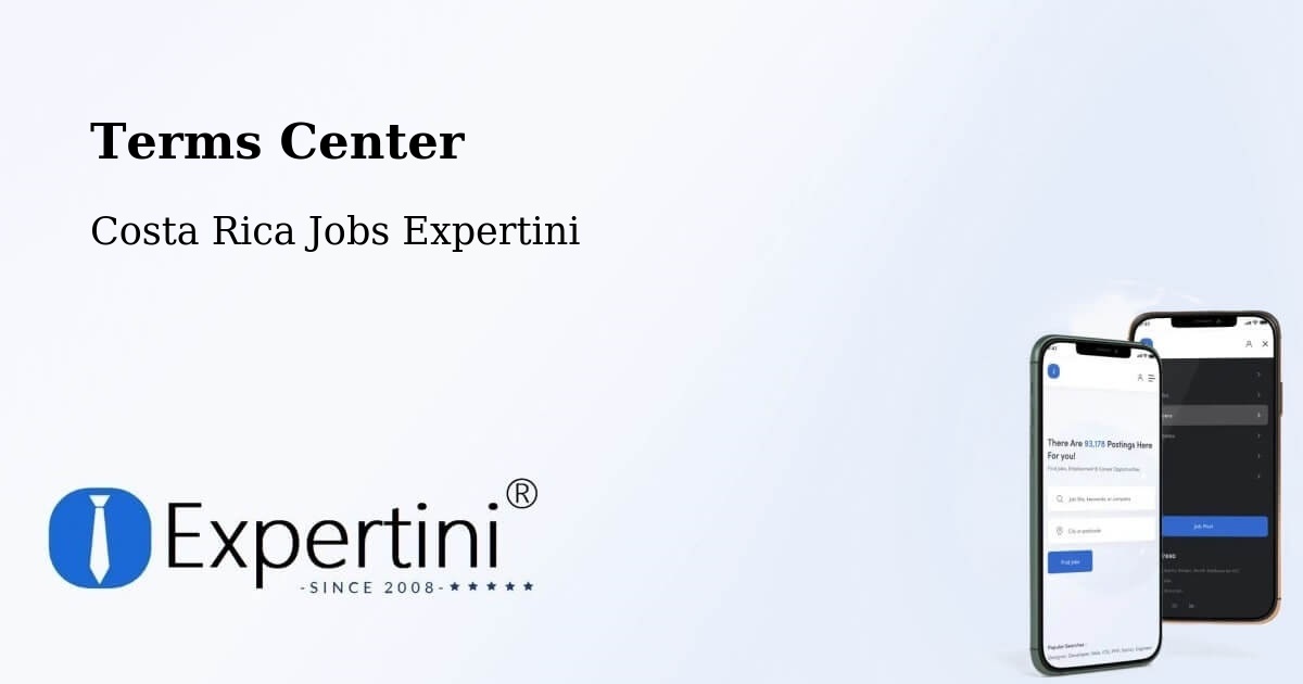 Terms of Service – Cañas - Costa Rica Jobs Expertini